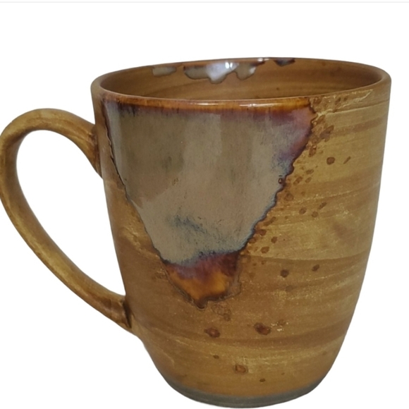 Sango Splash Coffee Mug Cup 4951 Brown Stoneware - Picture 1 of 6